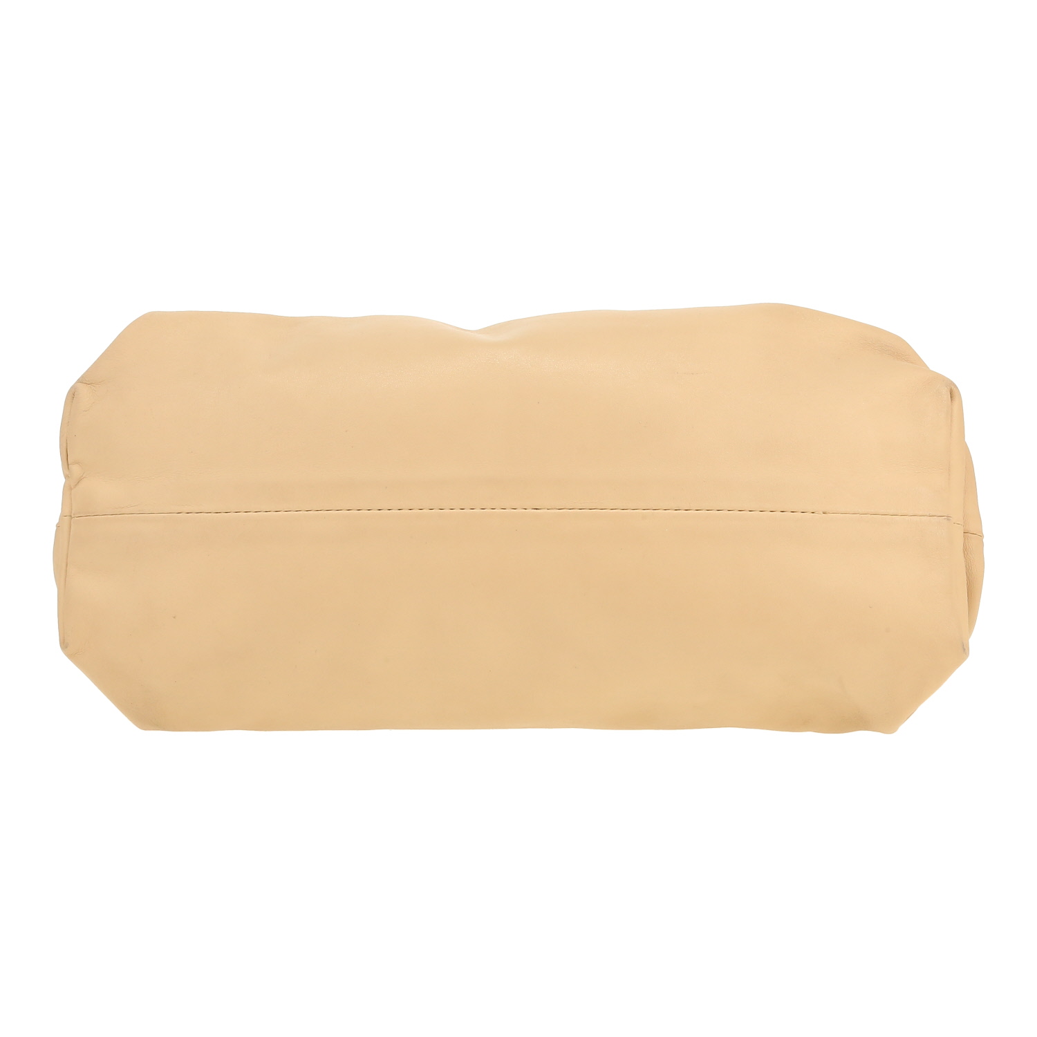 Sac à main Bottega Veneta Pouch en cuir beige - Detail D1
