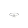 Anello solitario De Beers Aura in platino e diamanti - 360 thumbnail