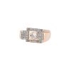 Bague Tank Vintage  en or rose, platine et diamants - 00pp thumbnail