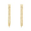 Paire de boucles d'oreilles articulée H. Stern Fluid Gold en or jaune et diamants - 00pp thumbnail