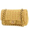 Sac à main Chanel  Timeless Classic en tweed jaune et vert - 00pp thumbnail