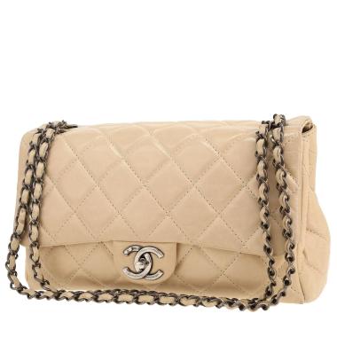 Borsa Chanel   in pelle beige