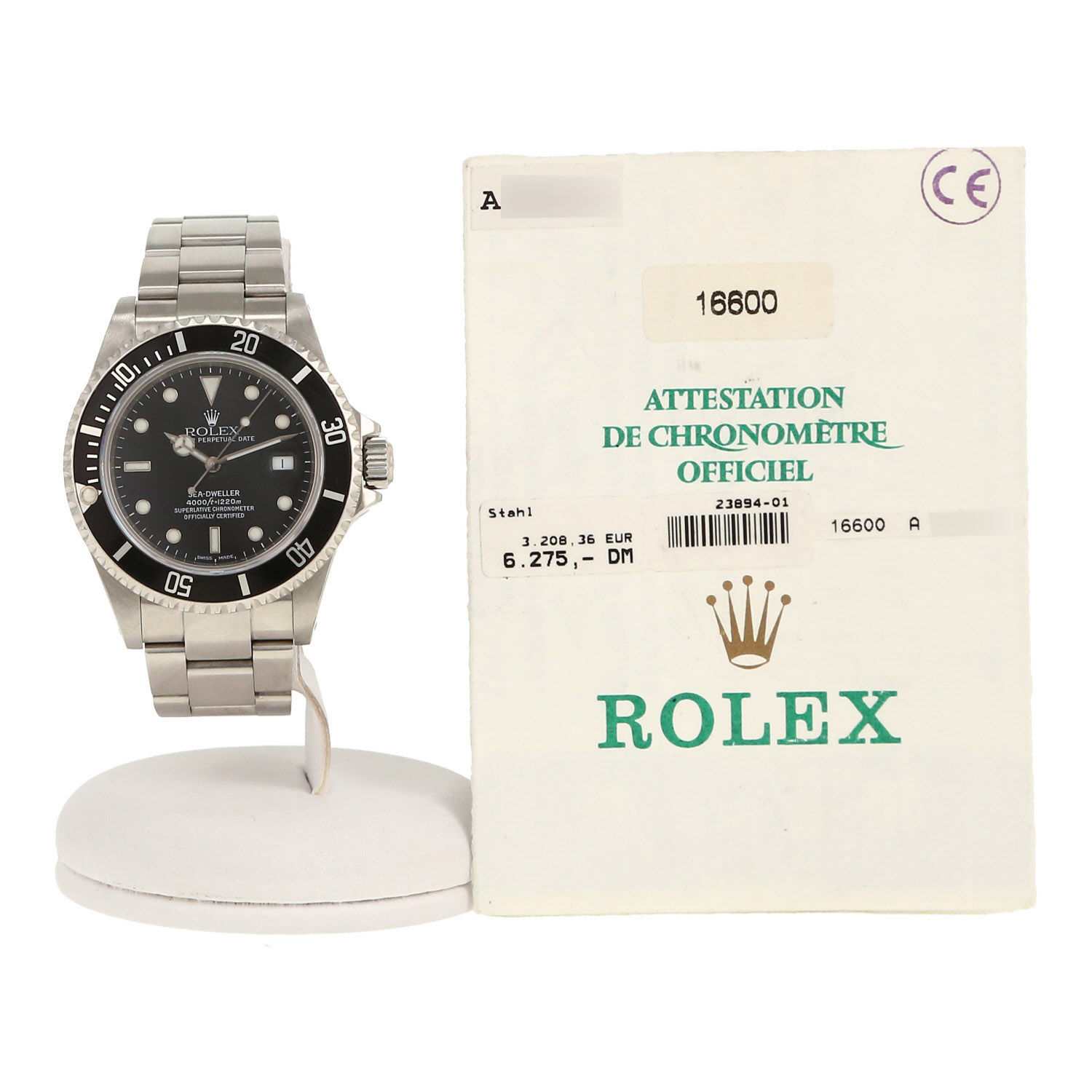 Rolex Sea Dweller  in stainless steel Ref: Rolex - 16600  Circa 1998