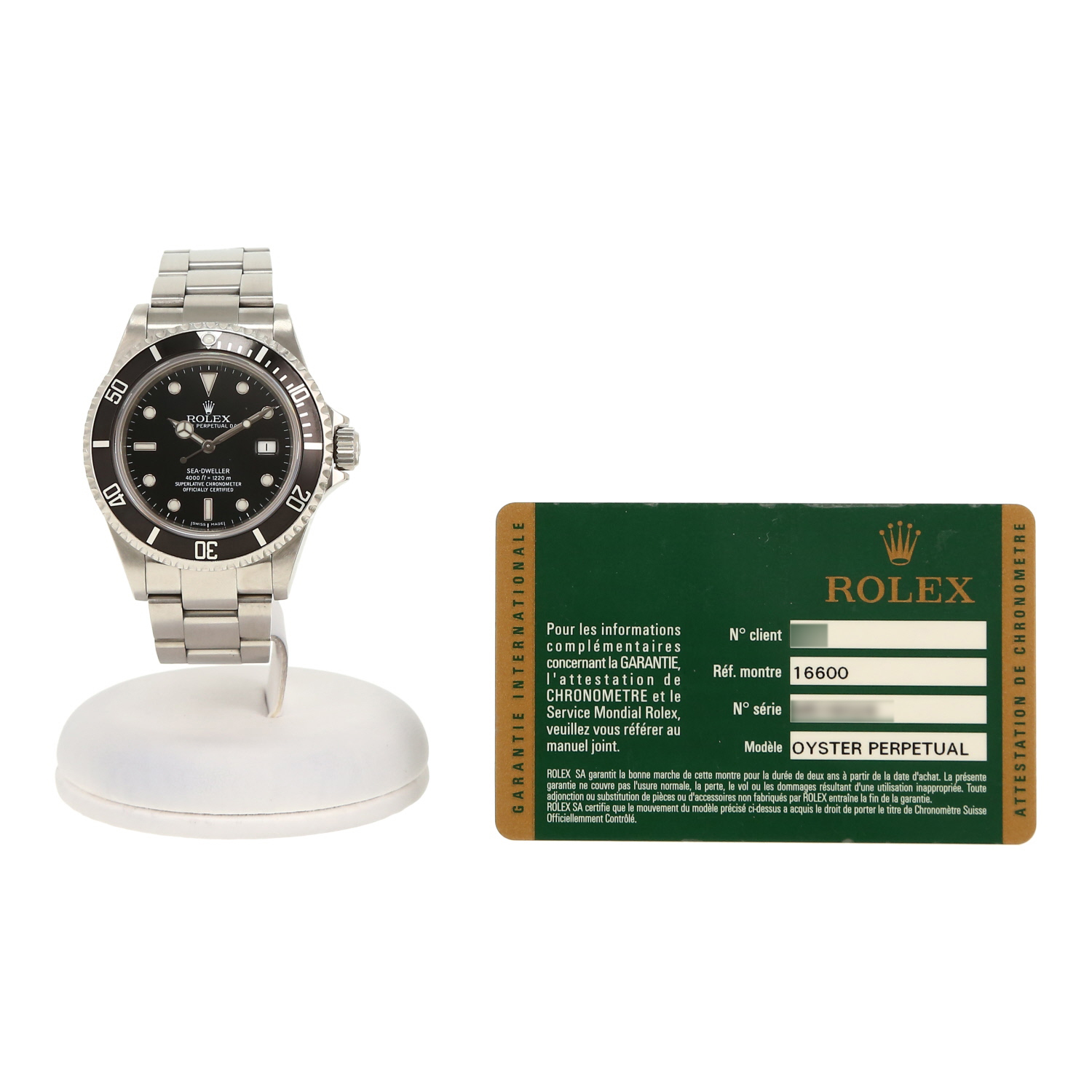 Montre Rolex Sea Dweller en acier Ref: Rolex - 16600  Vers 2007