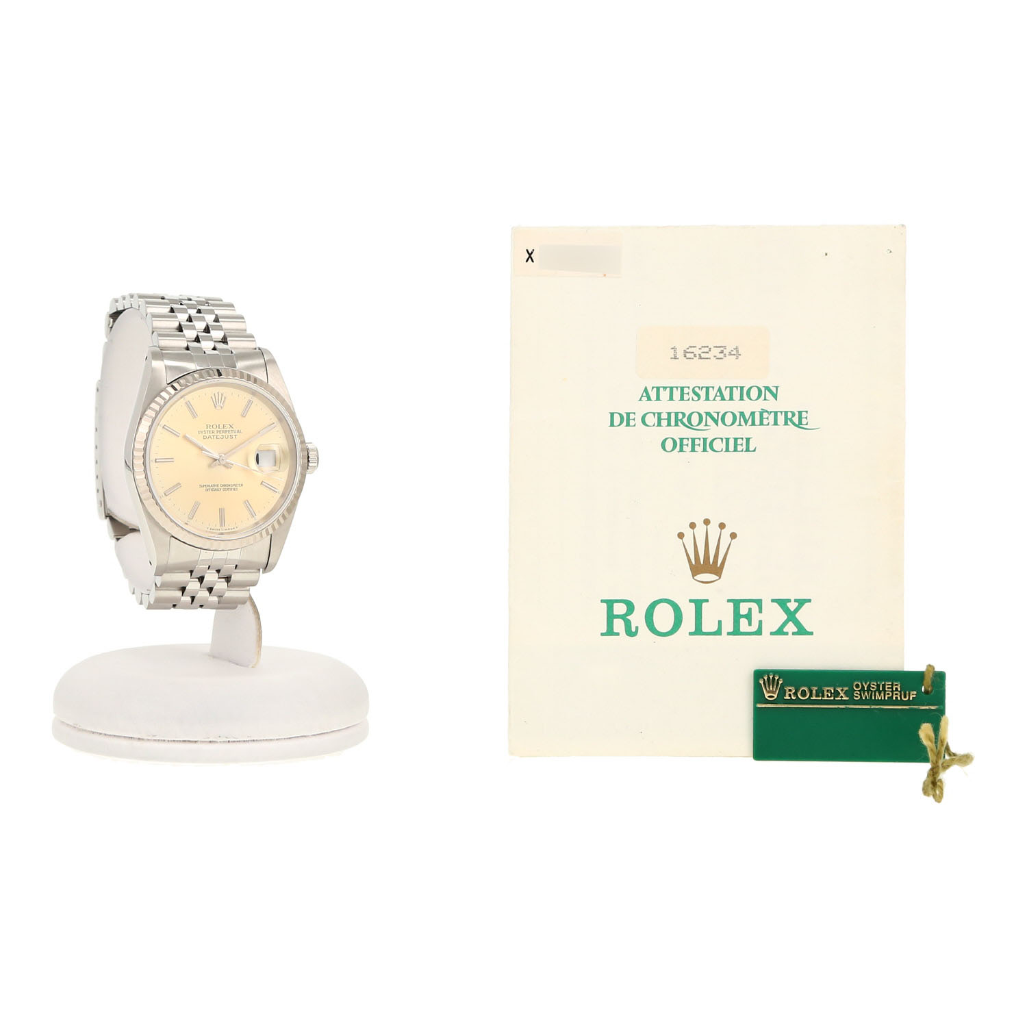 Reloj Rolex Datejust de oro y acero Ref: Rolex - 16234  Circa 1991