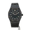 Montre Audemars Piguet Royal Oak en céramique noire et acier Ref: Audemars Piguet - 77350CE.OO.1266CE.03.A  Vers 2020 - 360 thumbnail