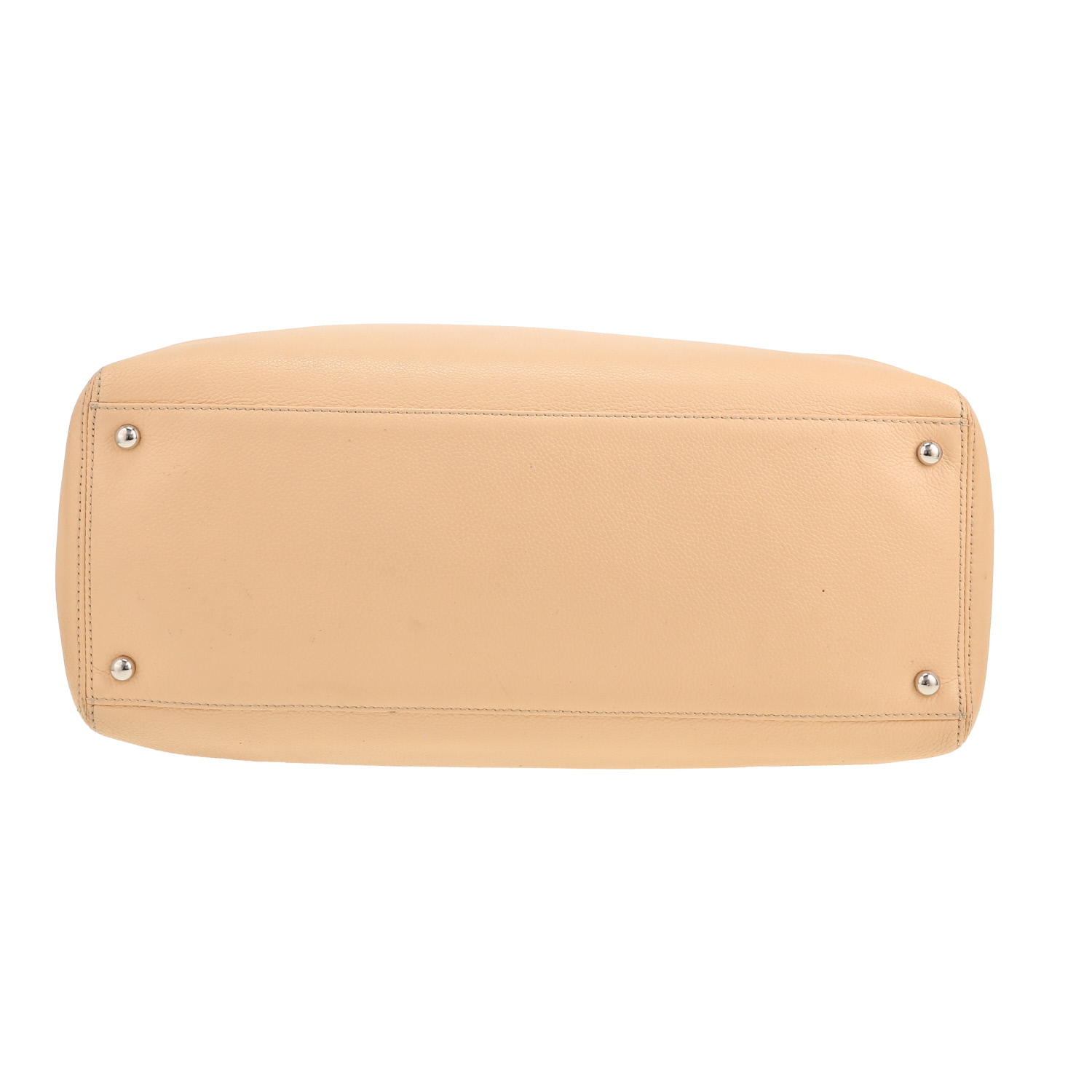 Bolso de mano Chanel  Executive en cuero granulado beige - Detail D1