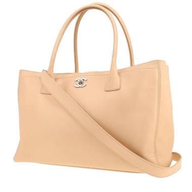 Sac à main Chanel  Executive en cuir grainé beige