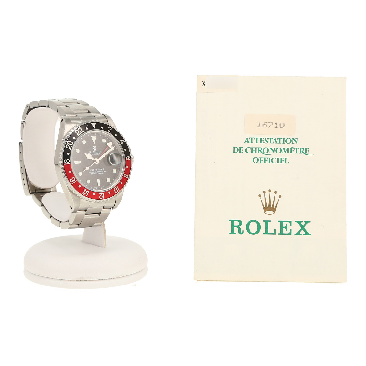Montre Rolex GMT-Master II en acier Ref: Rolex - 16710  Vers 1991