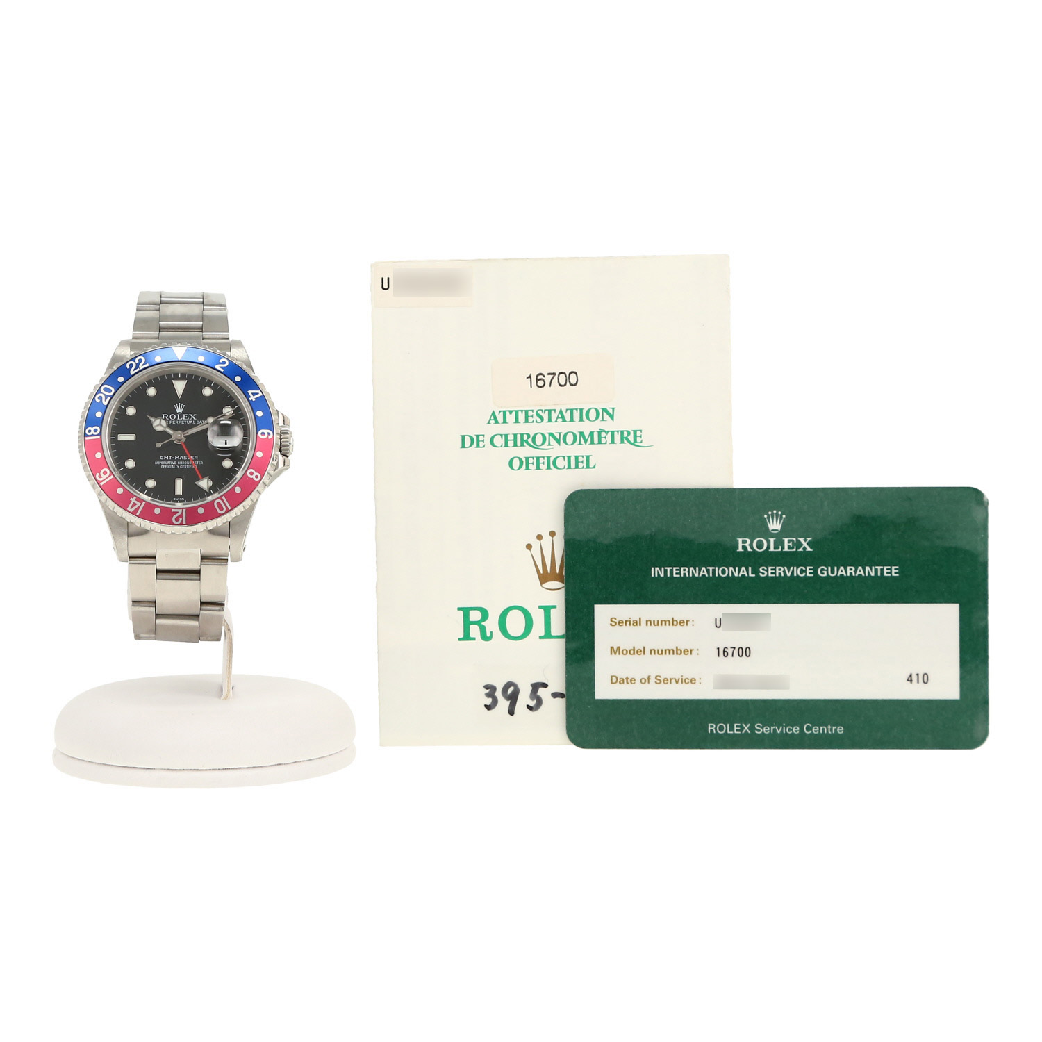 Montre Rolex GMT-Master en acier Ref: Rolex - 16700  Vers 1997