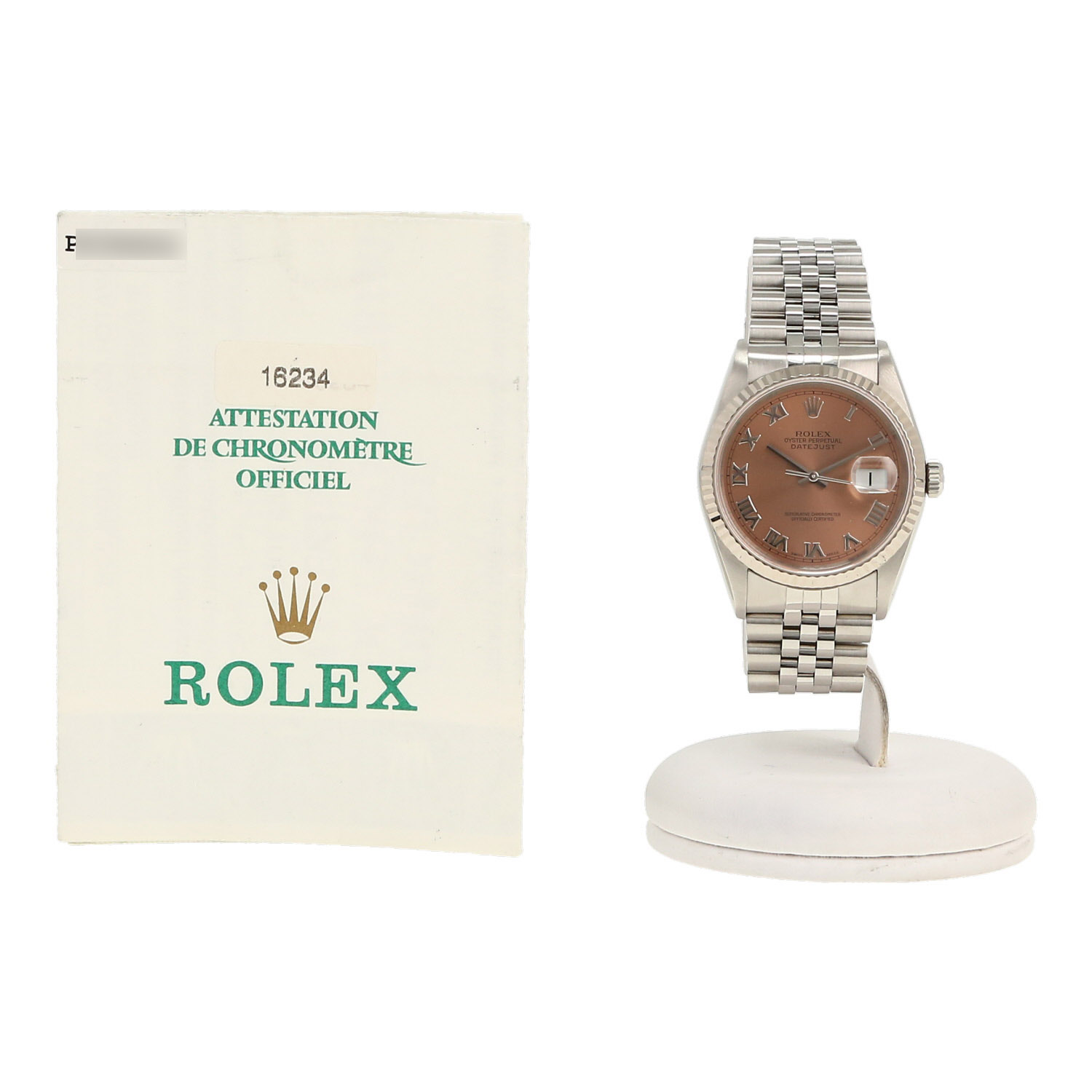 Reloj Rolex Datejust de oro y acero Ref: Rolex - 16234  Circa 2000 - Detail D2