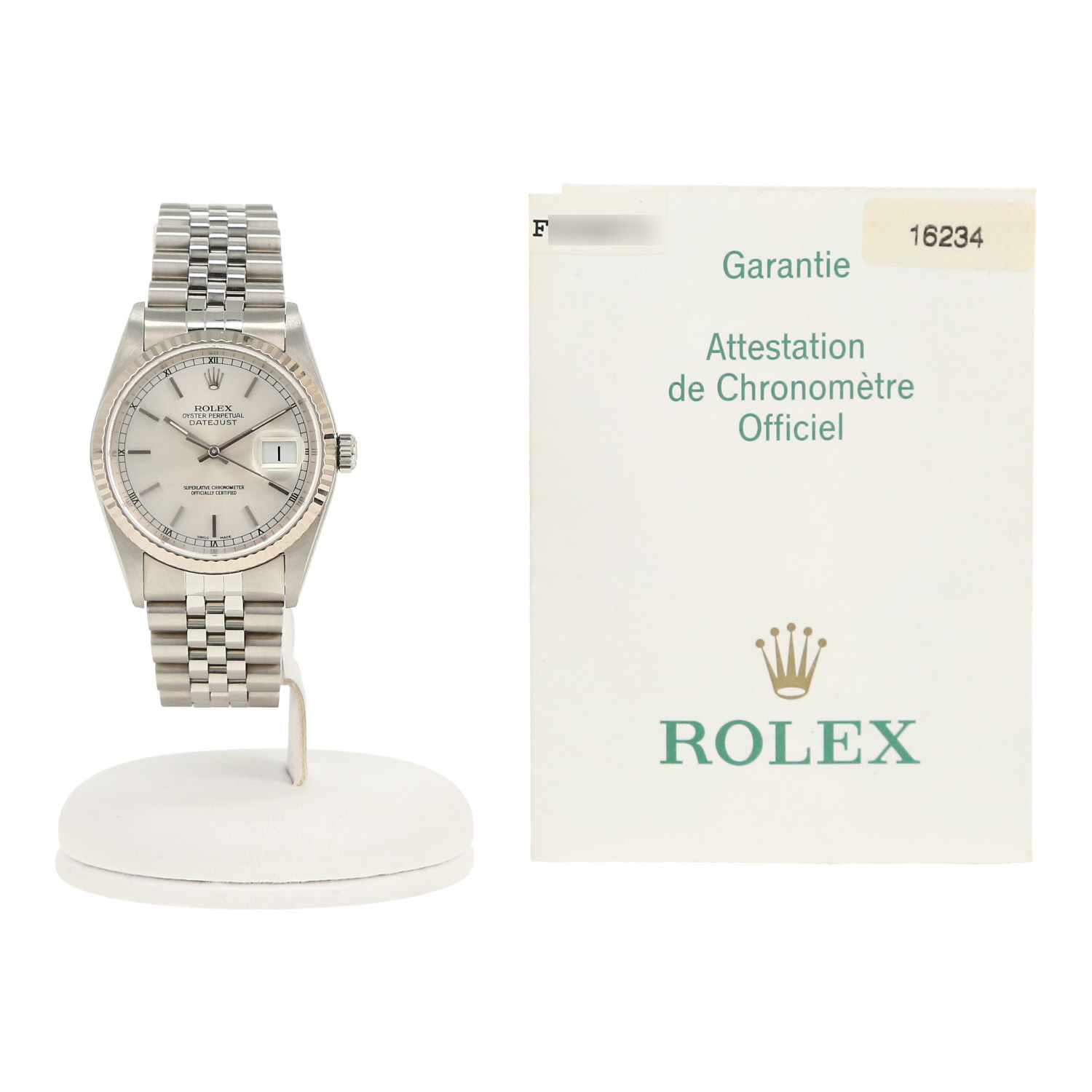 Rolex Datejust  in gold and stainless steel Ref: Rolex - 16234  Circa 2003 - Detail D2