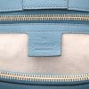Gucci  Bamboo large model  shoulder bag  in blue grained leather  and bamboo - Detail D2 thumbnail