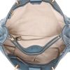 Gucci  Bamboo large model  shoulder bag  in blue grained leather  and bamboo - Detail D3 thumbnail