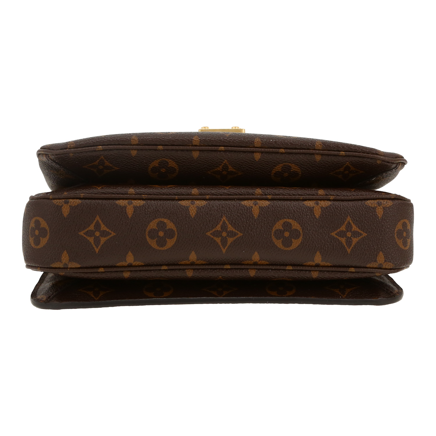 Borsa a tracolla Louis Vuitton  Metis in tela monogram marrone e pelle naturale - Detail D1