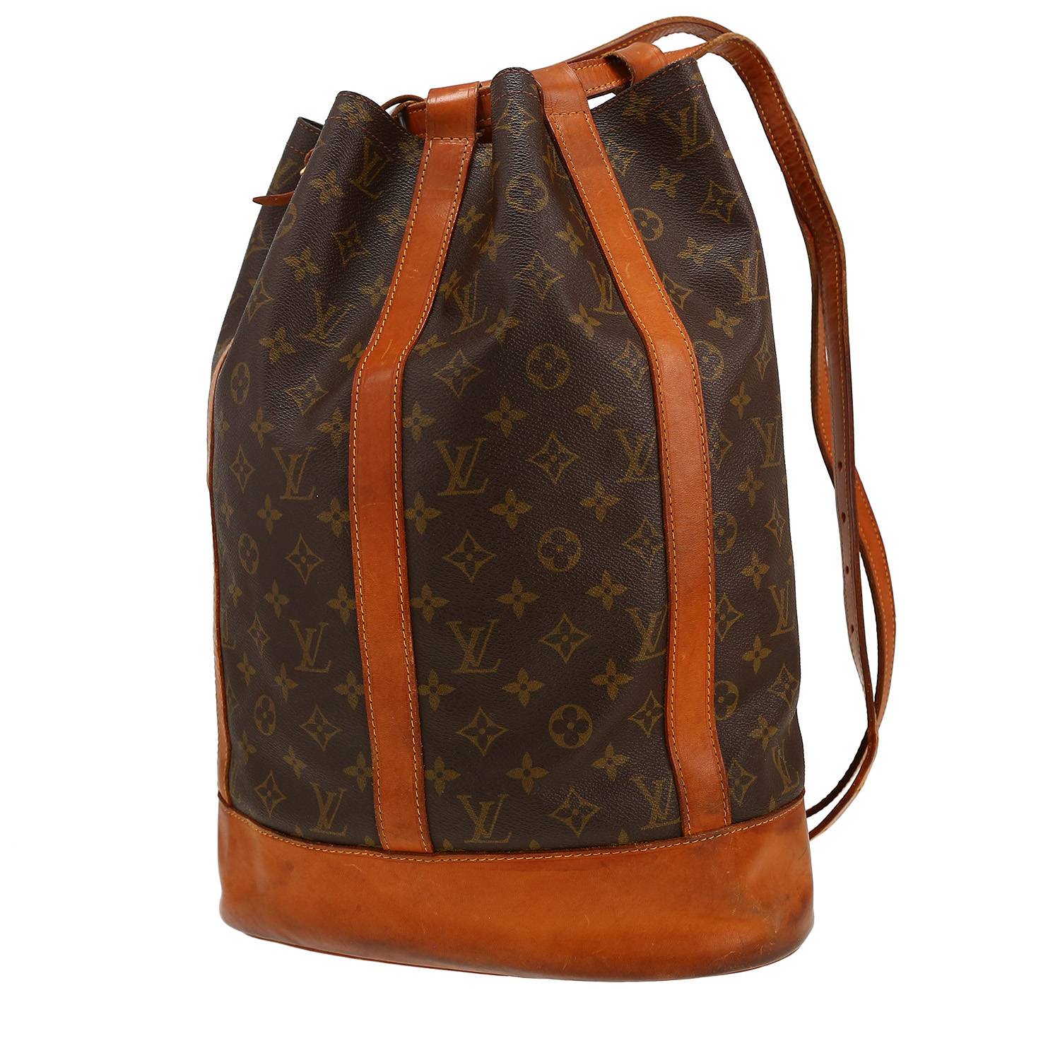 Zaino Louis Vuitton  Randonnée in tela monogram marrone e pelle naturale