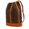 Sac à dos Louis Vuitton  Randonnée en toile monogram marron et cuir naturel - 00pp thumbnail