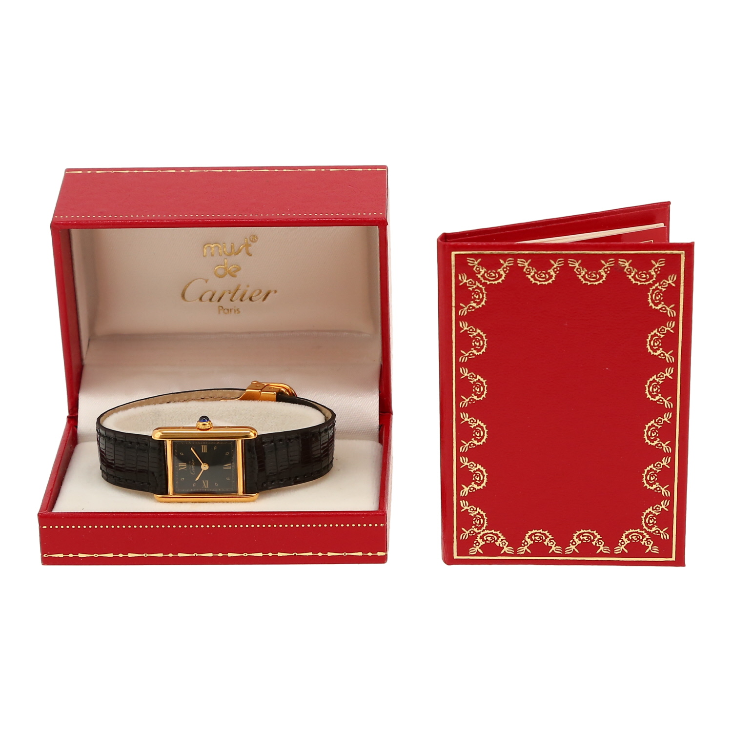 Montre Cartier Tank Must en vermeil Ref: Cartier - 5057001  Vers 1990 - Detail D2