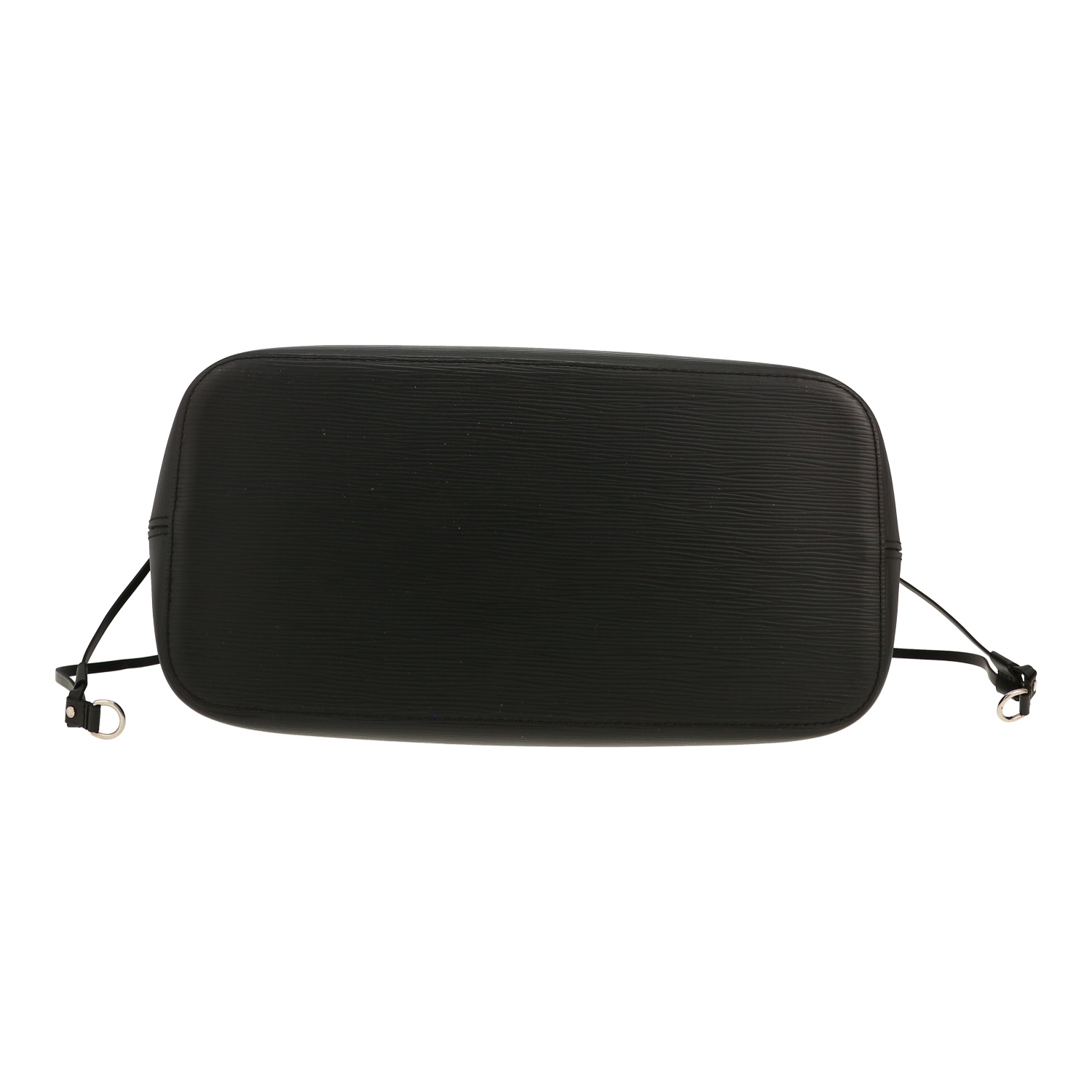 Sac cabas Louis Vuitton Neverfull moyen modèle en cuir épi noir - Detail D1