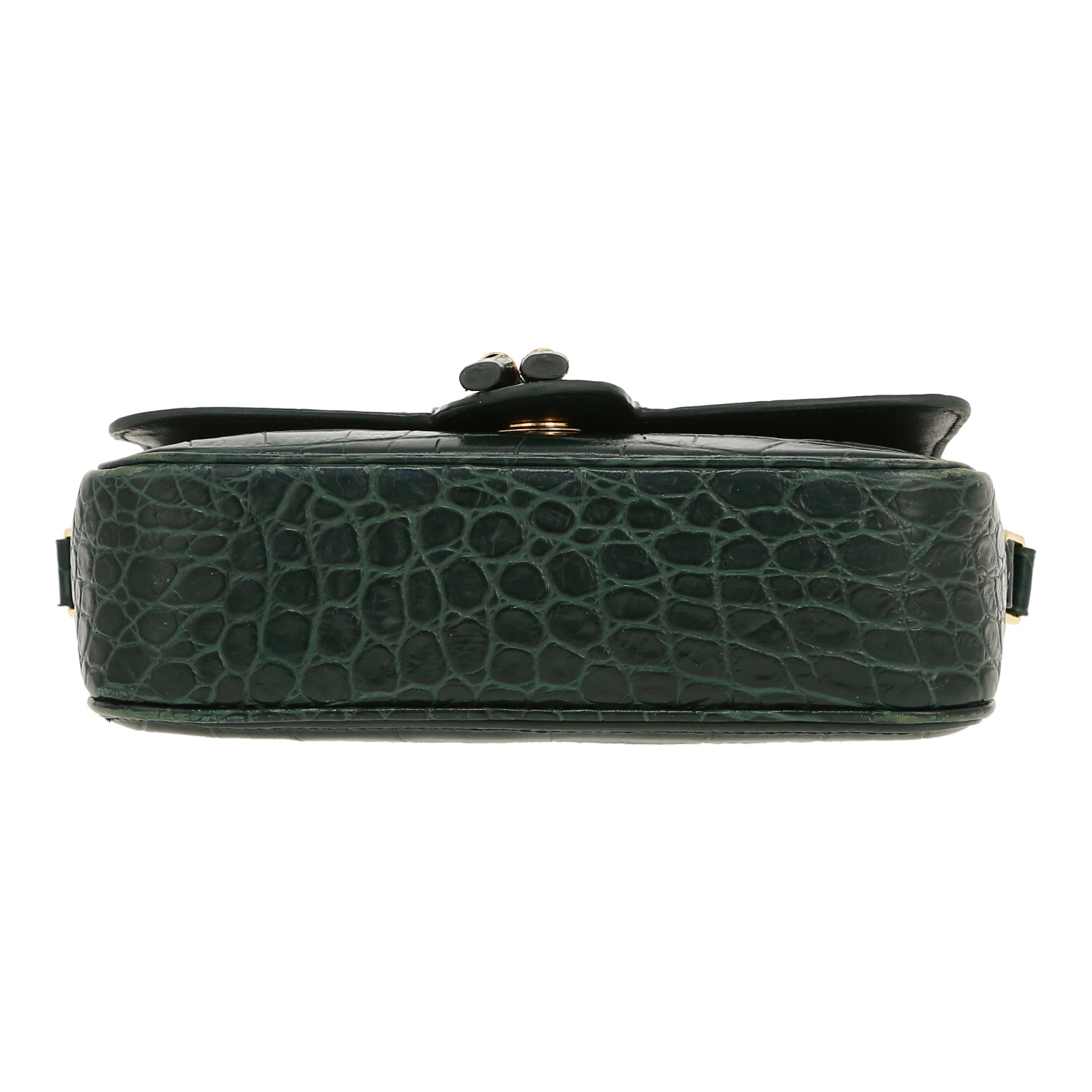 Celine   shoulder bag  in green leather - Detail D1