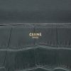 Celine   shoulder bag  in green leather - Detail D2 thumbnail