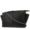 Sac bandoulière Celine  Tri-Fold en cuir noir - 00pp thumbnail