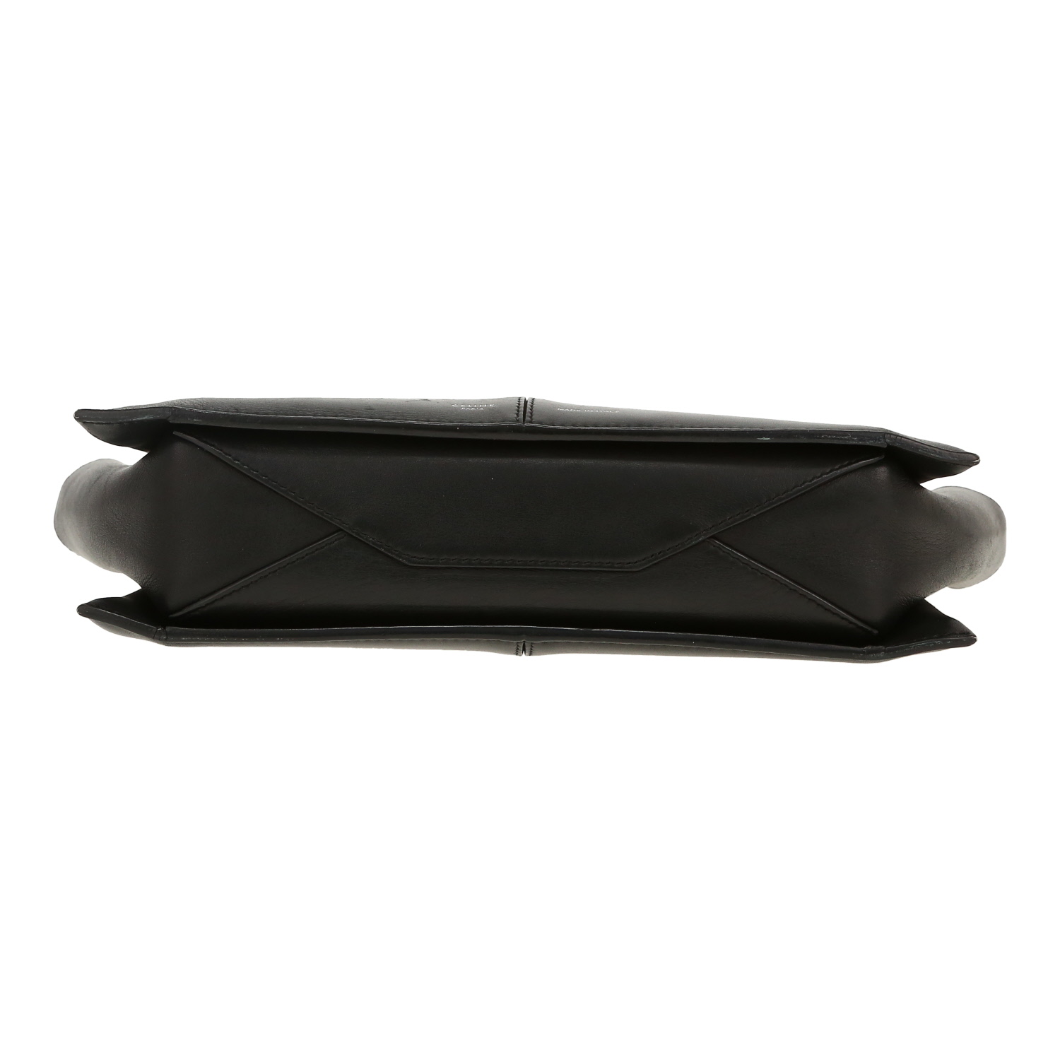Celine  Tri-Fold shoulder bag  in black leather - Detail D1