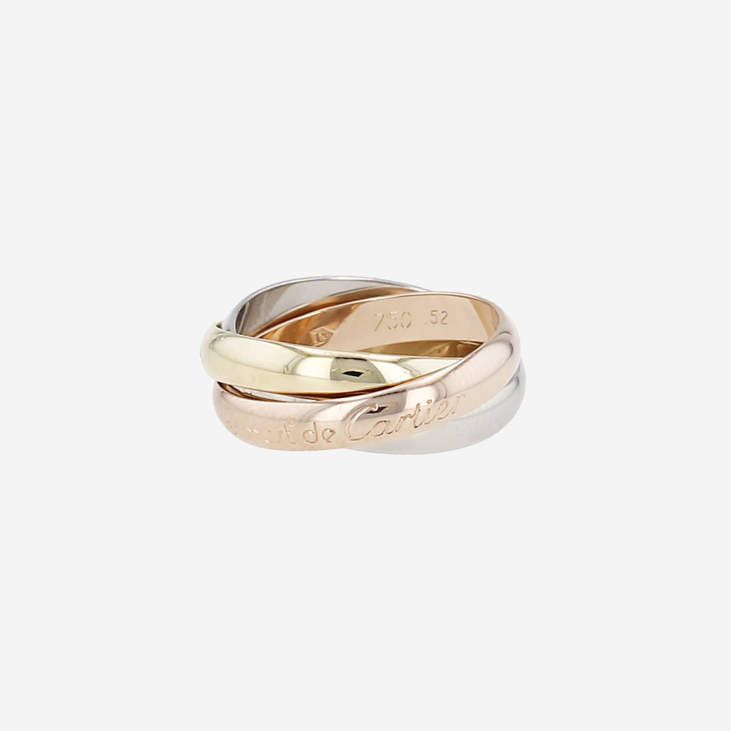 Anello Cartier Trinity "les Must de Cartier" modello medio in 3 ori
