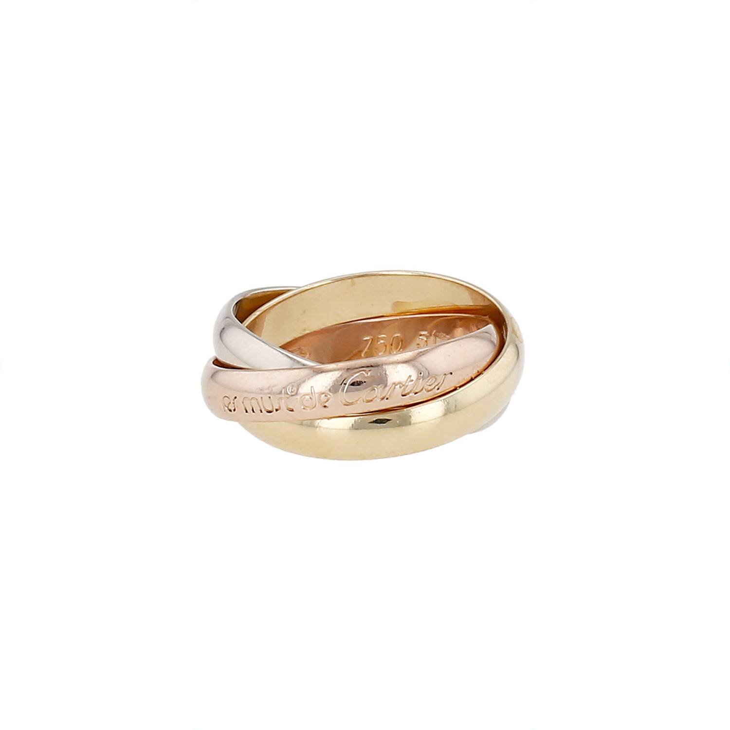 Anello Cartier Trinity "les Must de Cartier" modello medio in 3 ori