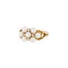 Bague Mikimoto  en or jaune, perles de culture Akoya et diamants - 00pp thumbnail