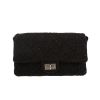 Chanel  2.55 shoulder bag  in black tweed - 360 thumbnail
