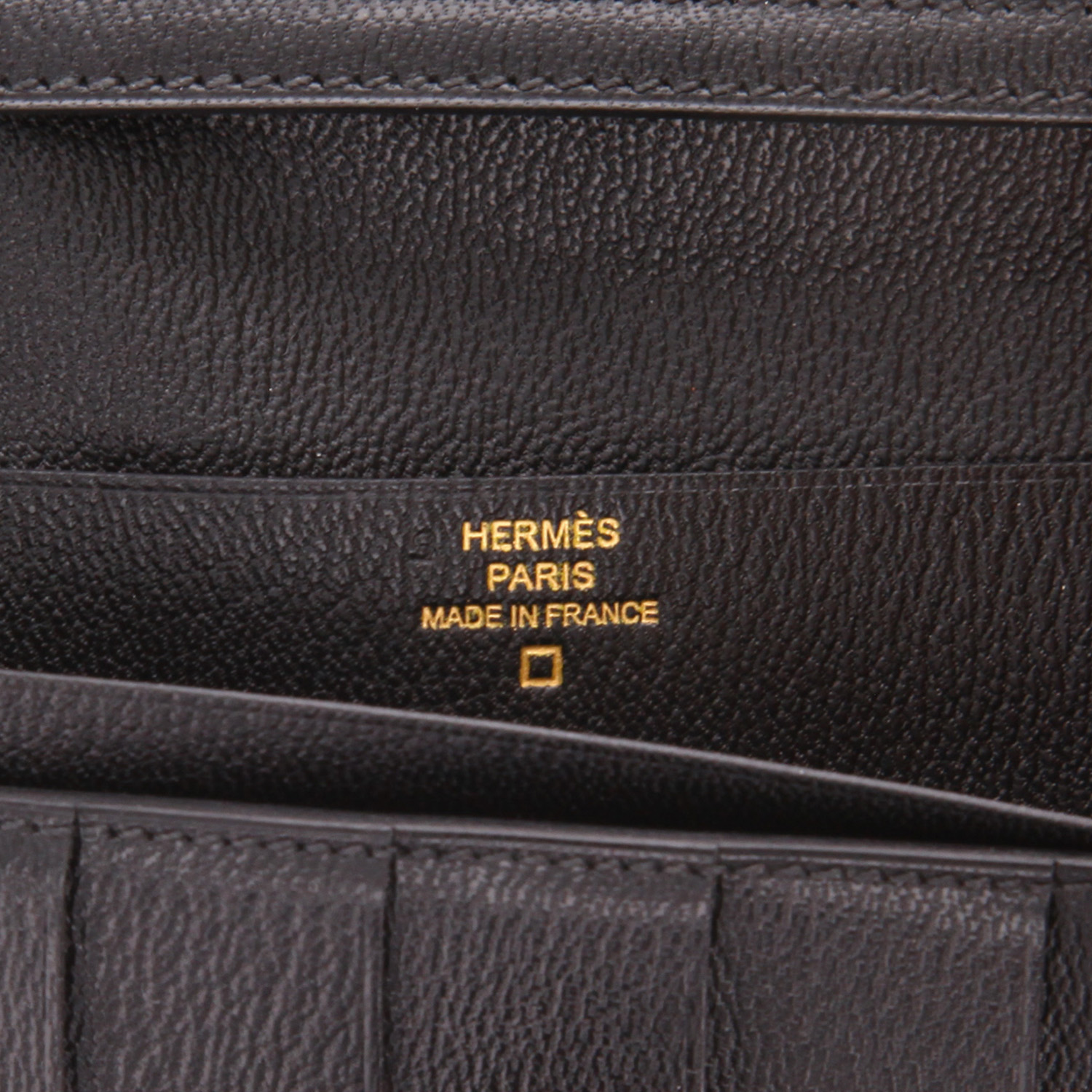 Portefeuille Hermès  Bearn en alligator noir - Detail D2
