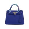 Sac à main Hermès  Kelly 28 cm en cuir epsom bleu - 360 thumbnail
