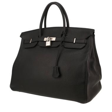 Sac à main Hermès  Birkin 40 cm en cuir togo noir