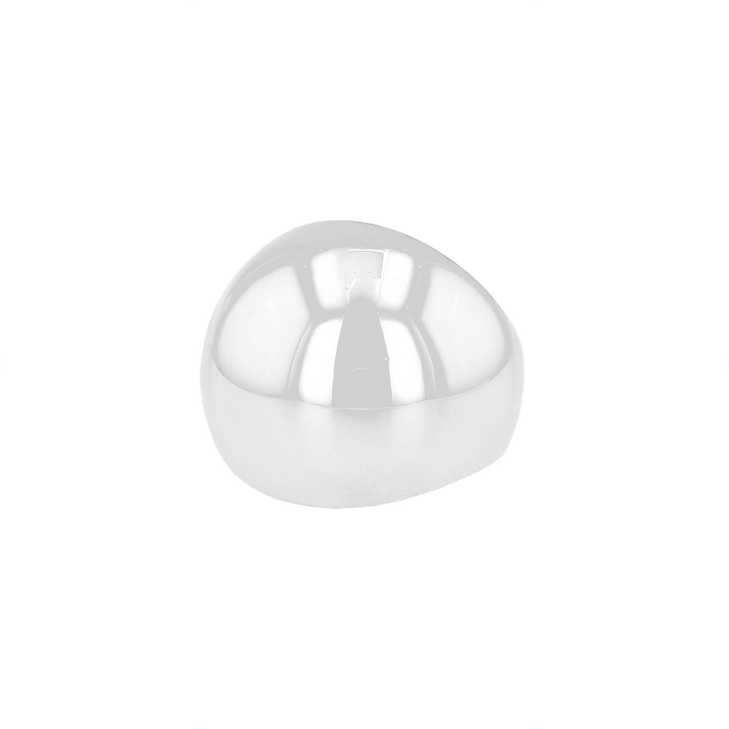 Hermès Quark boule ring in silver and resin