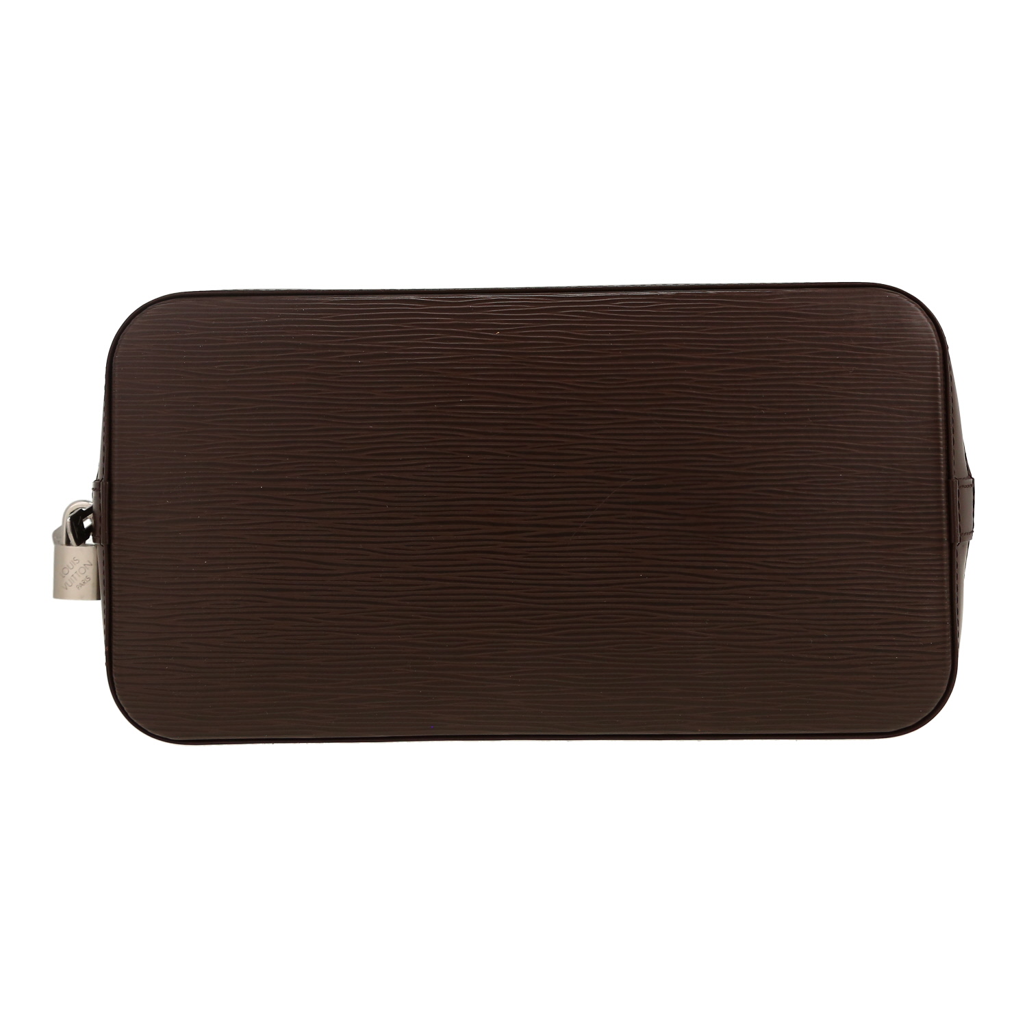 Sac à main Louis Vuitton  Alma petit modèle  en cuir épi marron - Detail D1