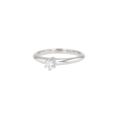 Sortija solitaria Tiffany & Co Setting de platino y diamante