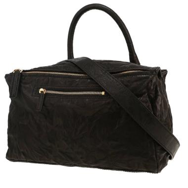 Borsa Givenchy  Pandora modello medio  in pelle invecchiata nera
