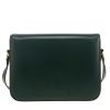 Celine  Triomphe large model  shoulder bag  in green leather - Detail D4 thumbnail