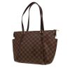 Louis Vuitton  Totally handbag  in ebene damier canvas  and brown leather - 00pp thumbnail