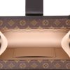 Bauletto Louis Vuitton  Petite Malle in tela monogram marrone e pelle nera - Detail D3 thumbnail