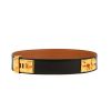 Cinturón Hermès  Médor en cuero box negro - 360 thumbnail