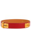 Ceinture Hermès  Médor en cuir box rouge - 00pp thumbnail