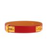 Ceinture Hermès  Médor en cuir box rouge - 360 thumbnail