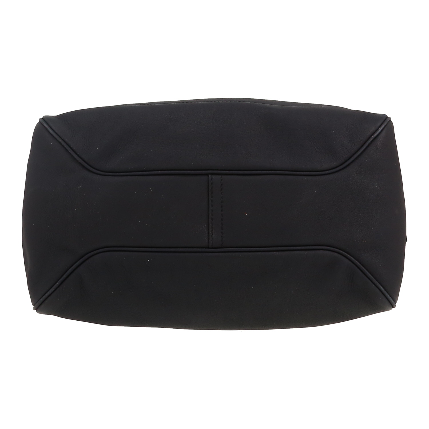 Sac bandoulière Hermès  Cityslide en cuir Swift bleu-marine - Detail D1