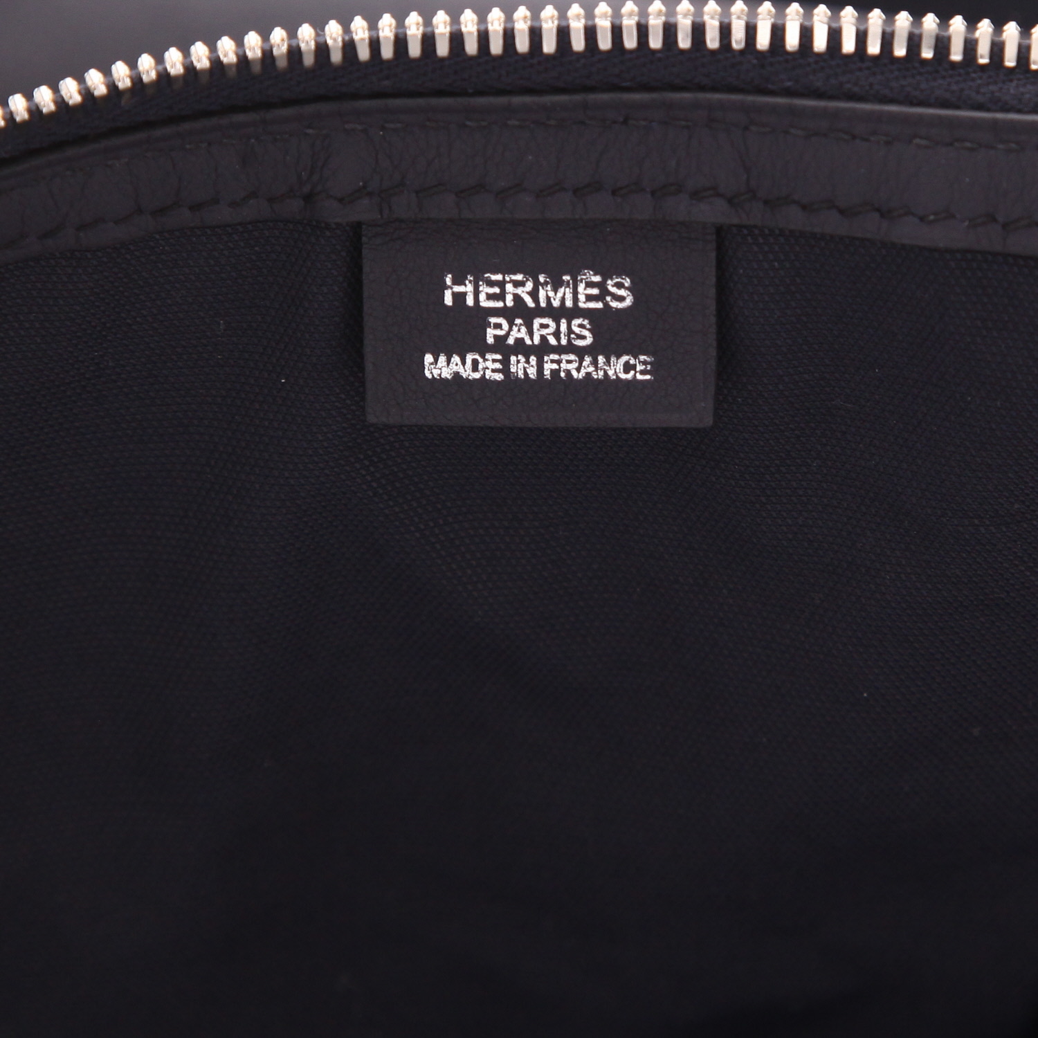 Bolso bandolera Hermès  Cityslide en cuero swift azul marino - Detail D2