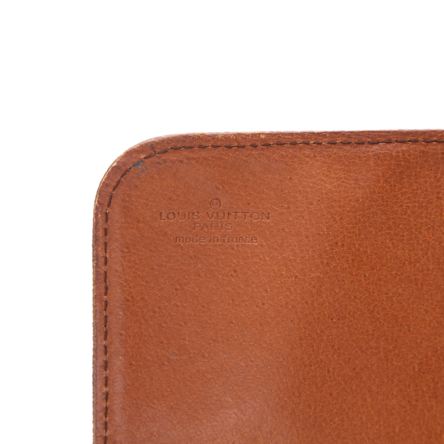 Borsa a tracolla Louis Vuitton  Cartouchiére in tela monogram marrone e pelle naturale - Detail D2