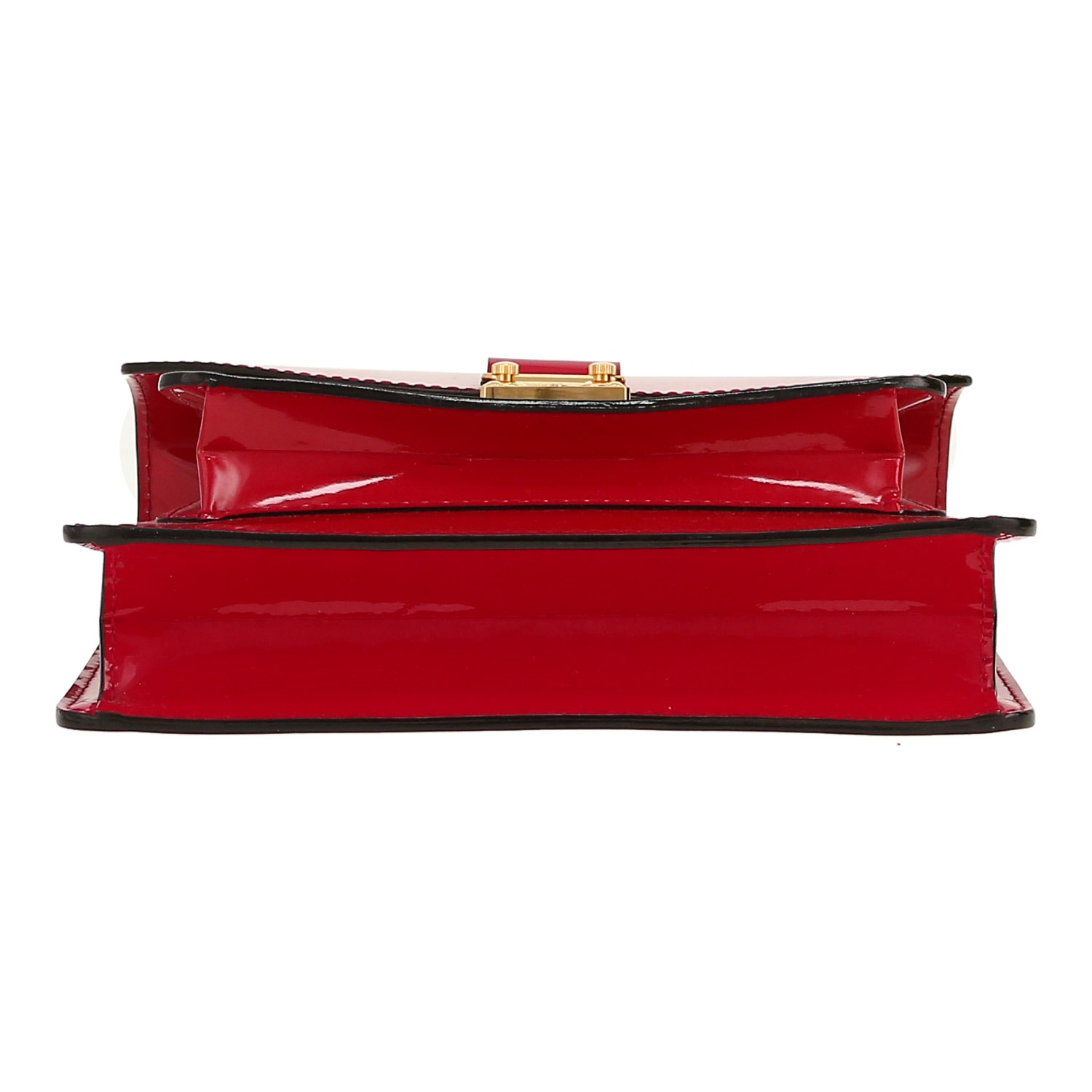 Bolso de mano Louis Vuitton  Monceau modelo pequeño  en charol rojo - Detail D1