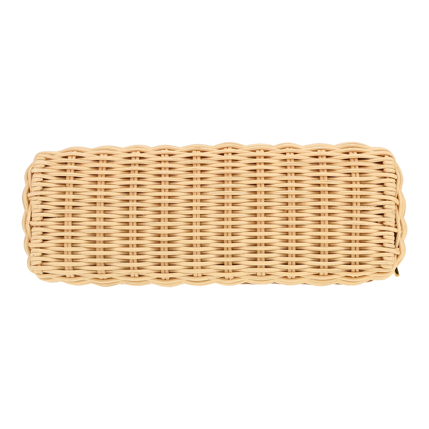 Sac bandoulière Loro Piana  Extra Pocket L19 en cuir beige et osier tressé - Detail D1