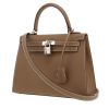 Sac à main Hermès  Kelly 25 cm en cuir epsom étoupe - 00pp thumbnail